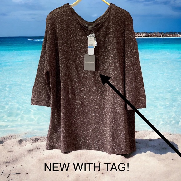 Tommy Bahama Sweaters - 🆕 Tommy Bahama lightweight pullover sweater (color: mink) *NWT* $98